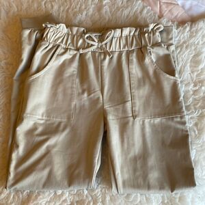 Jogger style polyester pants